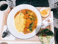 炸鸡块咖喱蛋包饭-池奈·日式咖喱蛋包饭(赛高店)