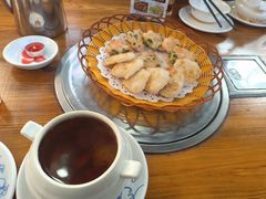 香煎墨鱼饼拼虾饼-东坊味道私房菜·地道顺德菜(大良店)