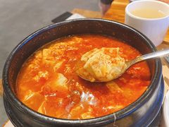 嫩豆腐汤-万兴佳烤肉·长白山老味道(宏泰广场店)