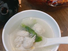 鲜嫩黄花鱼丸汤-将相和·海鲜蒸饺大连菜