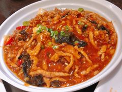 鱼香锅巴肉丝-刘胖子家常菜·蹄花焖藕(中南店)