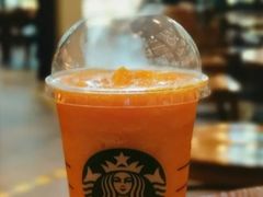 芒果西番莲果茶星冰乐-星巴克(天津东江道香年广场店)