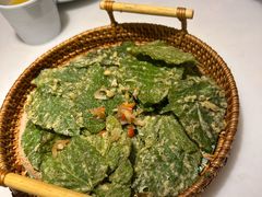 径山香炸桑叶-径山十八道·风味民间菜(杭州总店)