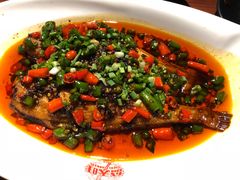 尖椒耗儿鱼-盛天毛血旺非遗美食(观音桥店)