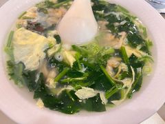 菠菜蚬子蛋花汤-松云居.大连人.大连菜