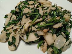 荠菜肉丝炒年糕-钱塘花园·宁波菜