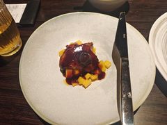 樱桃芒果煎鹅肝-庐灶江南·江南菜·四合院Bistro(东直门雍和宫·原华侨宾馆店)