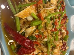 傣家油炝黄喉-雲物·云南小馆(好悦天地店)