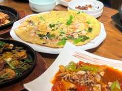 海鲜葱饼-长寿参鸡汤(朝韩风情街店)