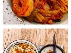 鲜虾蒜辣意面-小食院简餐厅