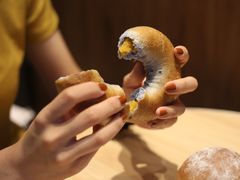 星空蝶豆花烤地瓜贝果面包-啊噗吐呦现场烘焙(麦凯乐店)