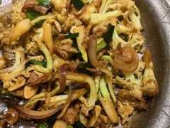 老干妈炒菜花-乔家满族八大碗(流水沟店)
