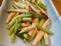 芦笋藕尖炒银杏-铭莲·八卦田水上餐厅
