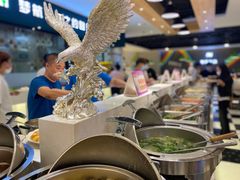 自助取餐区-梦航彩虹之约自助餐厅(华府天地店)
