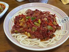辣皮子爆肚拌面-歹歹的加个面过油肉拌面(贵州路店)