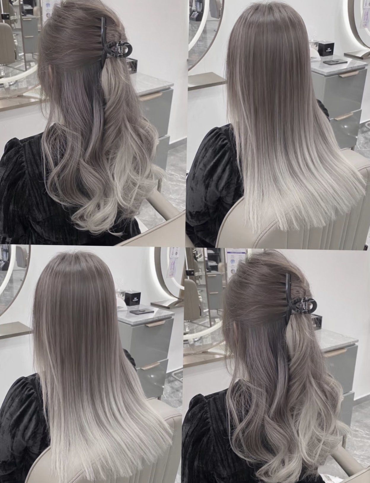 染发前的头发比较干燥,染后变得非常顺滑,摸起来特别舒服