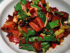 湘西腊肉炒翡干-望湘园·洞庭渔宴(浦江欢乐颂店)