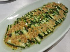 蒜蓉粉丝蒸秋葵-味+新京宴·烤鸭·北京菜(创意谷店)
