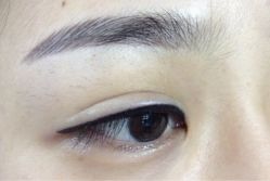 飘眉和眼线-平萍纹绣韩式半永久定妆