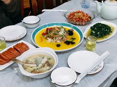 葱油青虾-溱湖八鲜菜馆