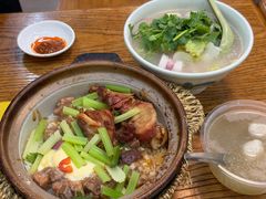 排骨拼叉烧饭-嘉华小吃(蛇口市场店)