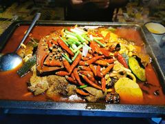 毛血旺烤鱼-探鱼·鲜青椒爽麻烤鱼(天一广场店)
