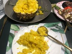 菠萝奶香海虾饭-开间茶馆·围炉煮茶