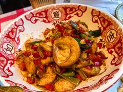 青红椒炒鸡蛋-恰八斗·猛火长沙菜(国贸店)