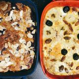 红薯香蕉烤蛋奶燕麦+芝士杏仁紫薯