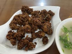 干炸护心肉-牛庄高晓山风味馅饼城(海城店)