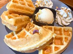 香草冰激凌华夫饼-乌托邦咖啡(武侯祠店)