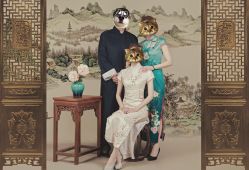 -时光纪亲子全家福照相馆(静安店母女写真父母纪念照)