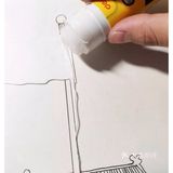 儿童创意画天安门前升国旗
