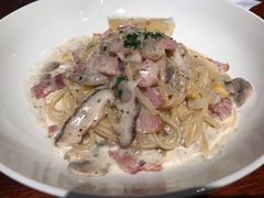 黑松露奶油蘑菇培根意面-麦田工坊(月湖店)