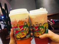 草莓酪酪-LELECHA乐乐茶(上海五角场万达广场店)