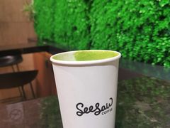 抹茶拿铁-Seesaw Coffee(环贸iapm店)