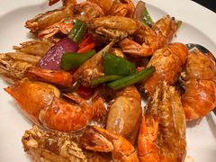 三葱炒罗氏虾（2斤）-渔掌门(铁东店)