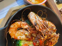 黄油蒜香油浸黑虎虾-火山屋台(新街口店)