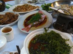 焖鹅、炒米粉、红衫鱼、焖鸡泡、凉拌海草-华源餐厅·海鲜大排档(日月贝店)