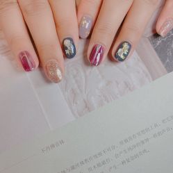 -复古绿·少女主题美甲美睫
