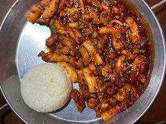 辣味碳烤无骨鸡腿肉-青春韩国料理(光环店)