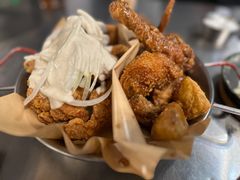 炸鸡翅一半一半-富乐满韩国正宗炸鸡韩国料理(虹泉路店)