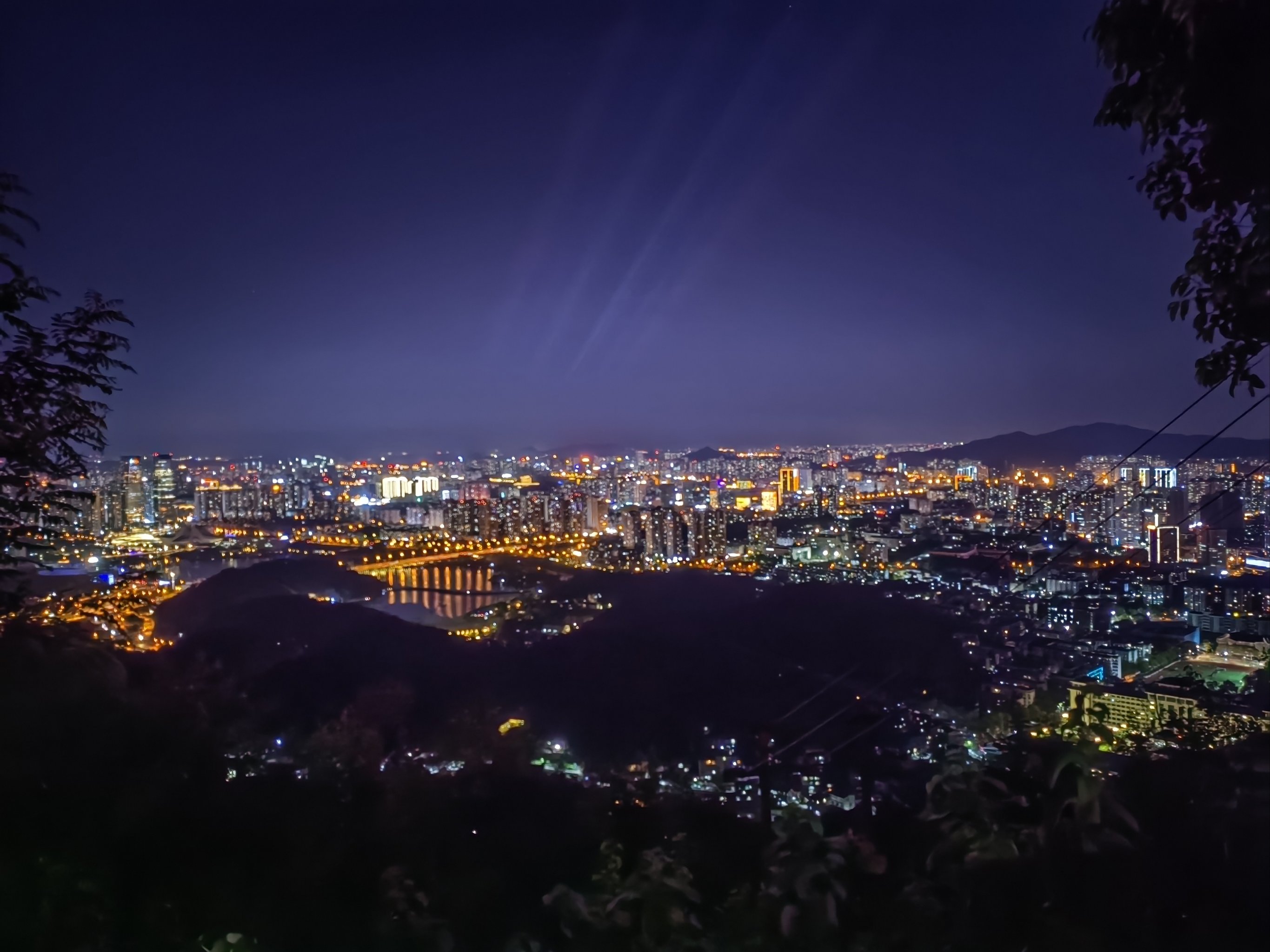 岳麓山夜景图片