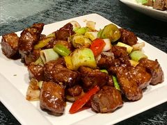 招牌蒜香牛肉粒-世博洲际酒店-盛会堂中餐厅