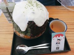 抹茶生乳かき氷-WONDER ICE 萬得冰田(建設路总店)