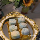 超高颜值青花瓷渐变冰皮月饼l美哭不翻车无需收拾