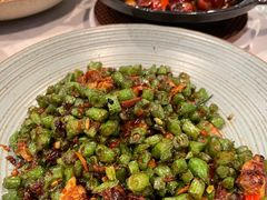 XO酱蛤蜊肉四季豆-鹿港小镇(远洋未来广场店)