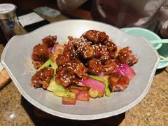 蒜香蜜汁排骨-绿茶餐厅(coco park 店)