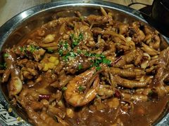 牛蛙煲酱香味-老城区炭火蛙锅(永业购物中心店)