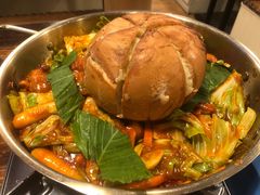 熔岩芝士铁板鸡-쌍화점 霜花店·朝鲜族料理(徐家汇店)